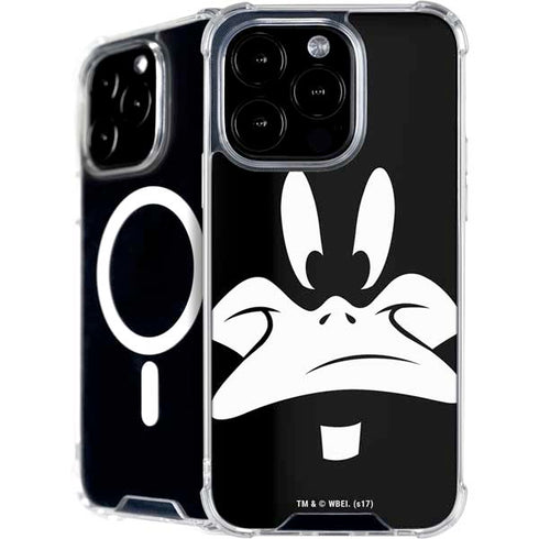 Looney Tunes Daffy Duck Plain Black and White iPhone 16 Pro MagSafe Case